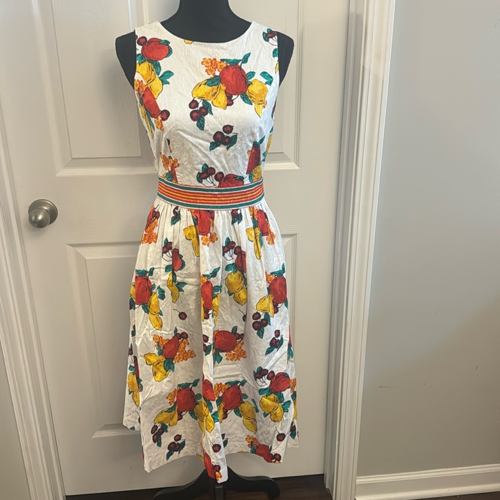 Adorable Fruit Pattern New York and Company Dress